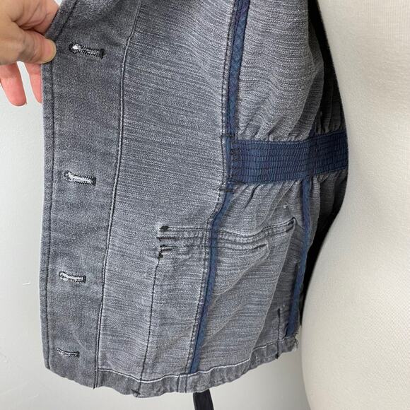 Anthropologie Hei Hei Ruffle Anorak Colorblock Ruffle Back Jacket XSP Steampunk - Picture 10 of 12